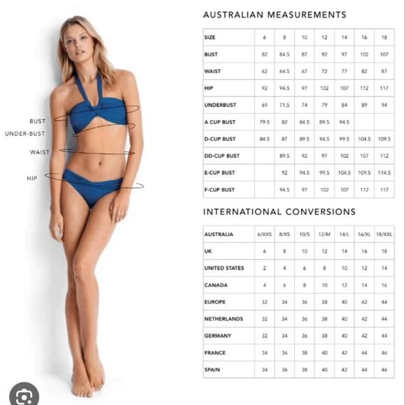 Seafolly Brazilian Tie Side Bikini Bottom in Chilli Size 6 NWOT - Picture 8 of 8